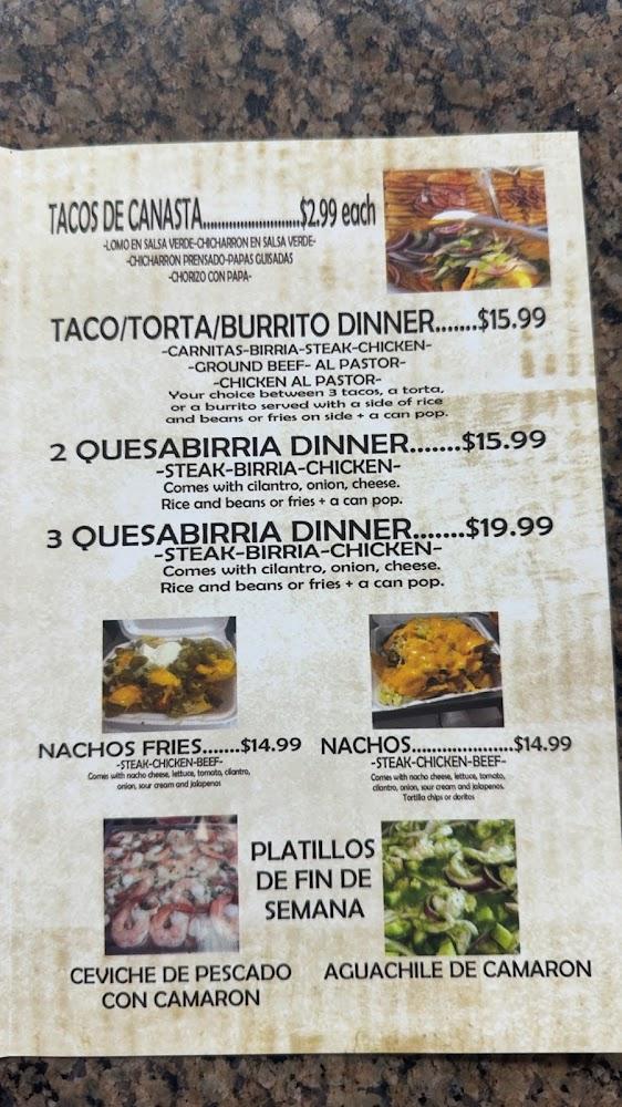 Carnitas La Michoacana Menu image 1